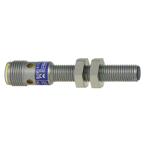 TES Electric Inductive Proximity Stainless Steel Barrel Sensor; 8mm; Embeddable; 12-48VDC; NO; PNP; Connector - M12